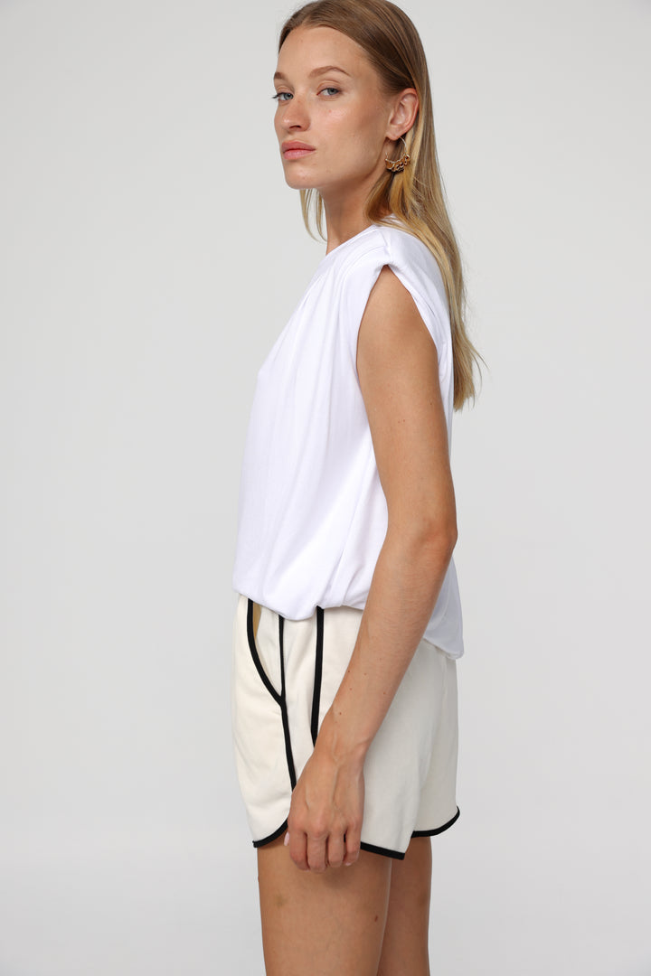 DNA White Padded Tank