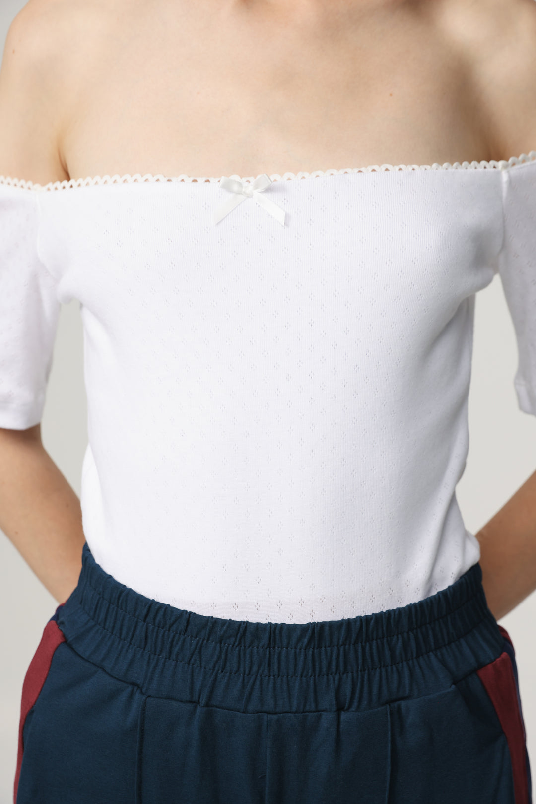 Mateo White Off Shoulder Bodysuit