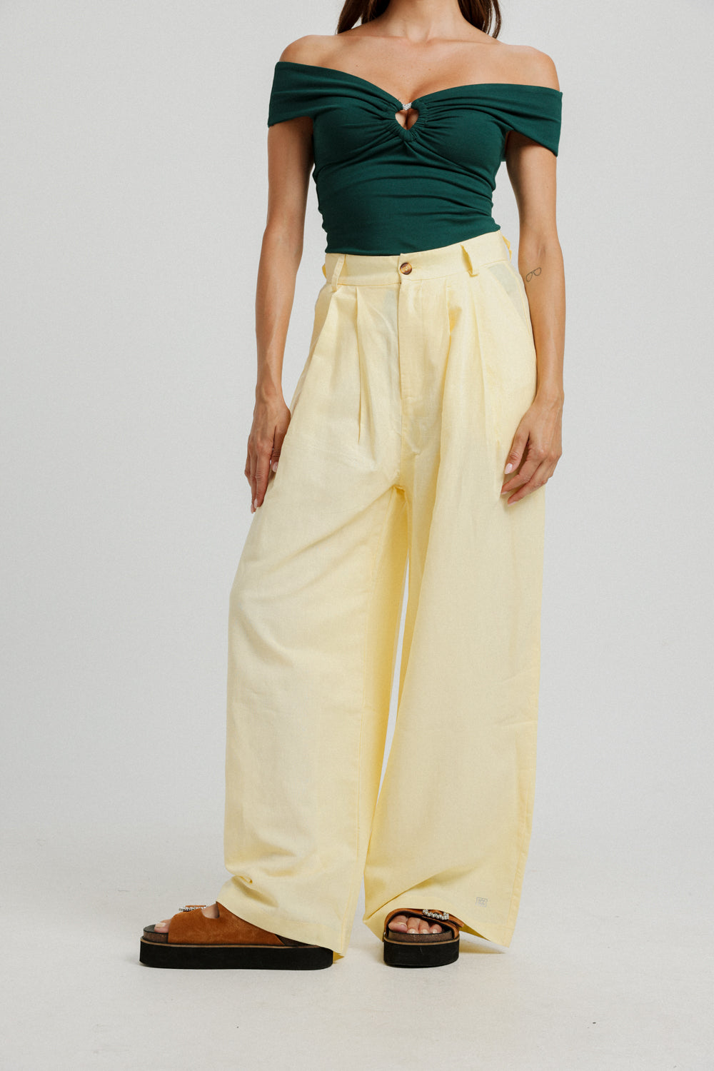 Linen Yellow Bottoms