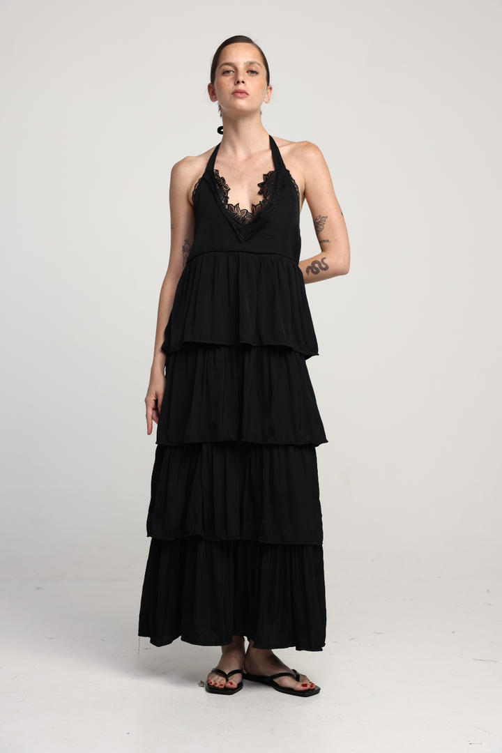 Congrats Black Maxi Dress