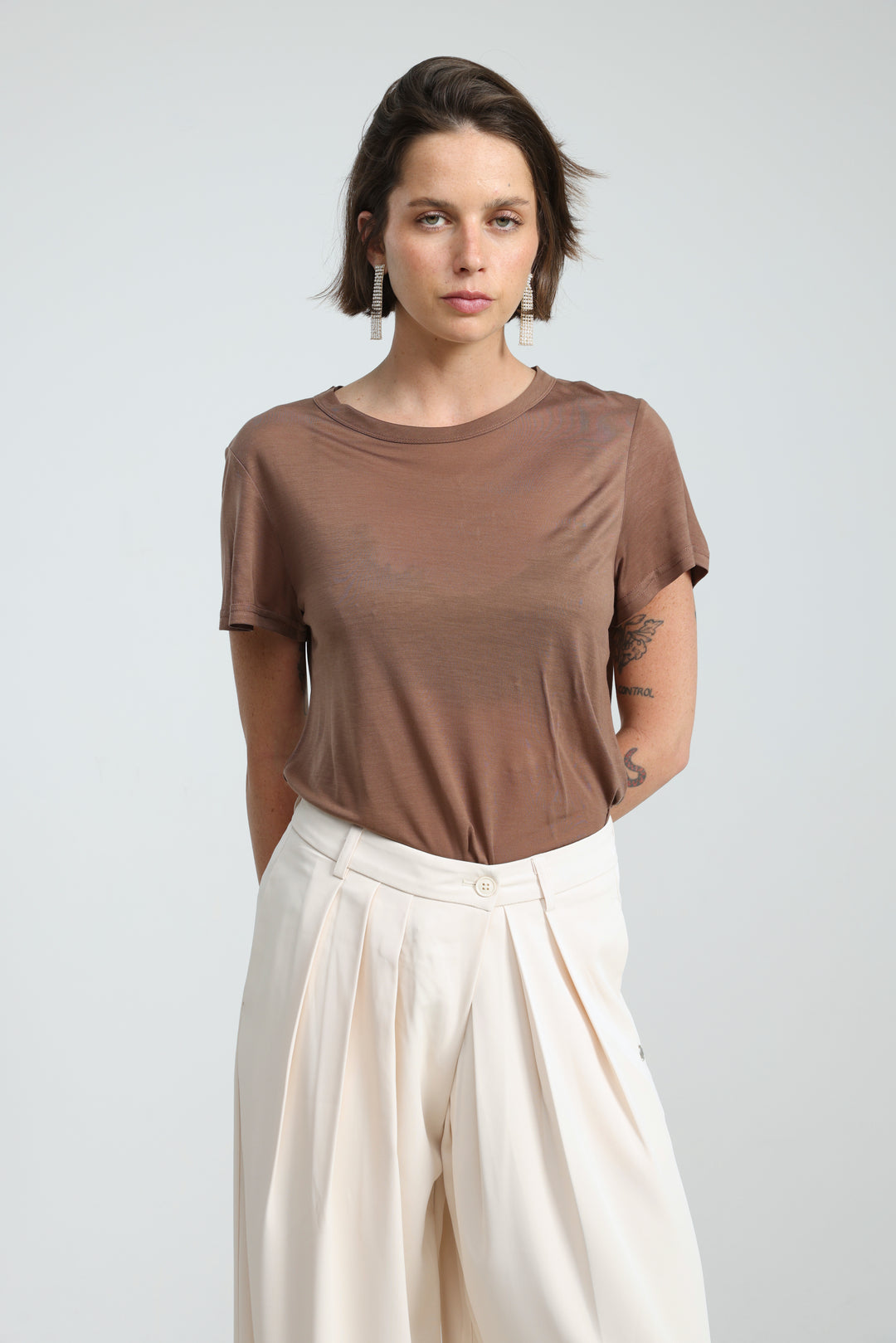 Clean36 Brown T-Shirt