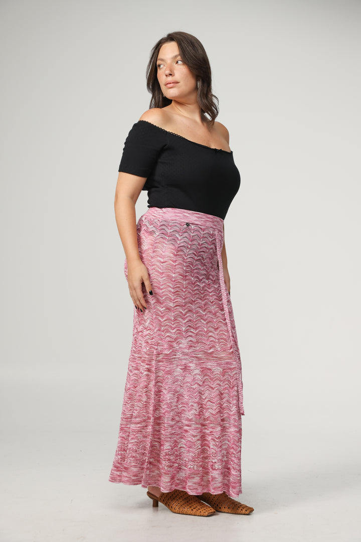 Pink Knitted Skirt