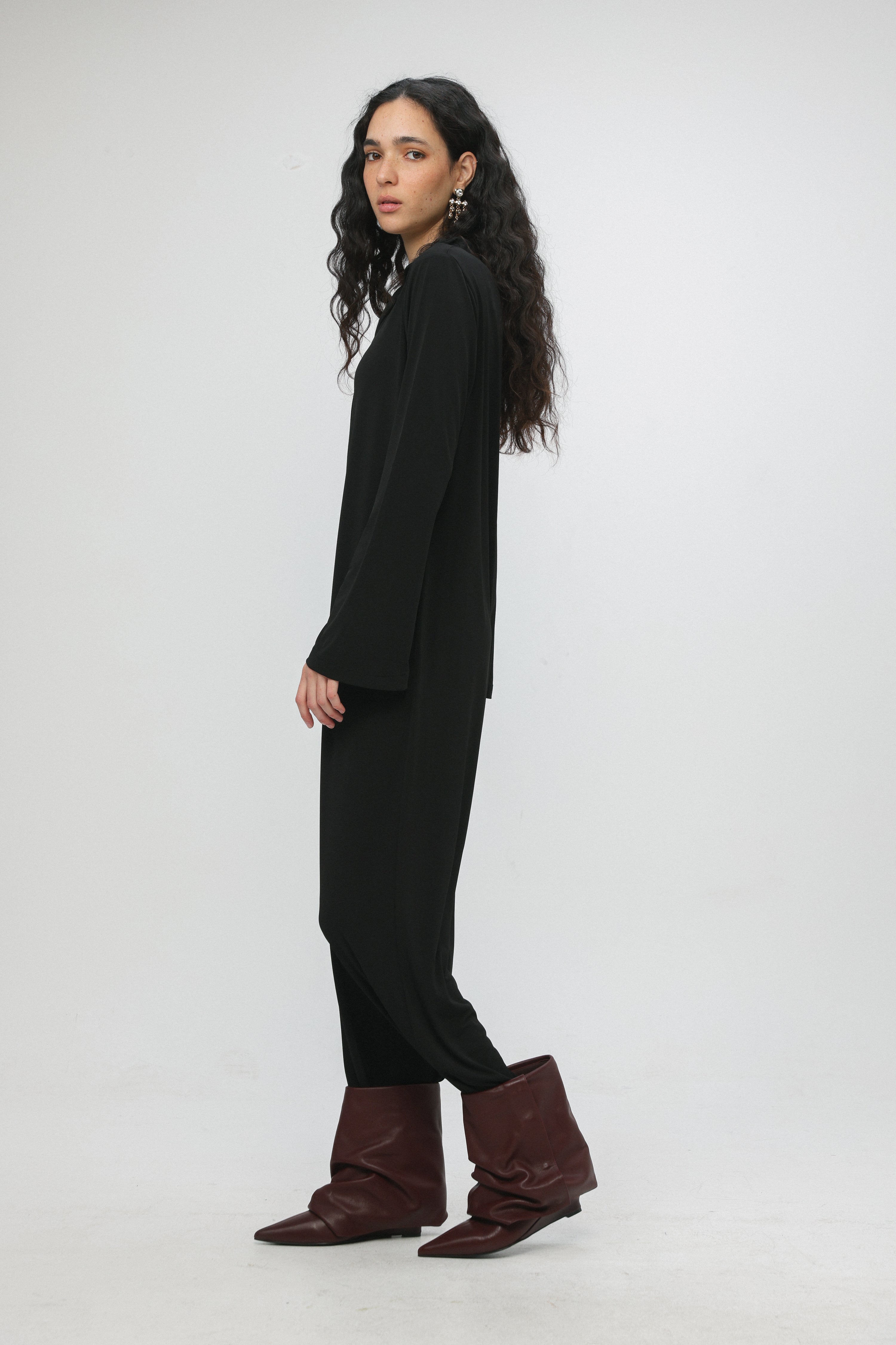 Snaps Black Wide Jumpsuit – SEESTARZ
