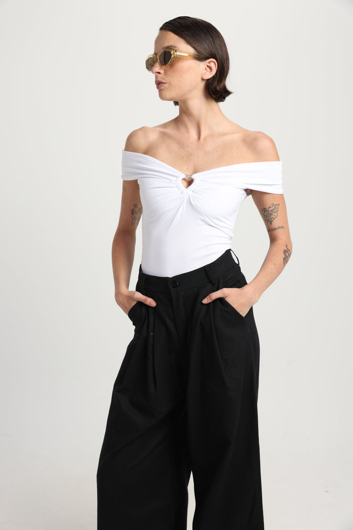 Noble White Off Shoulder Top