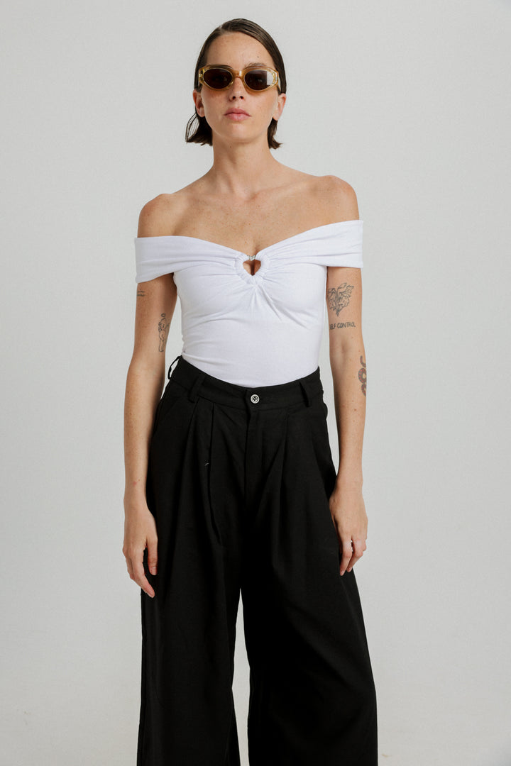 Noble White Off Shoulder Top