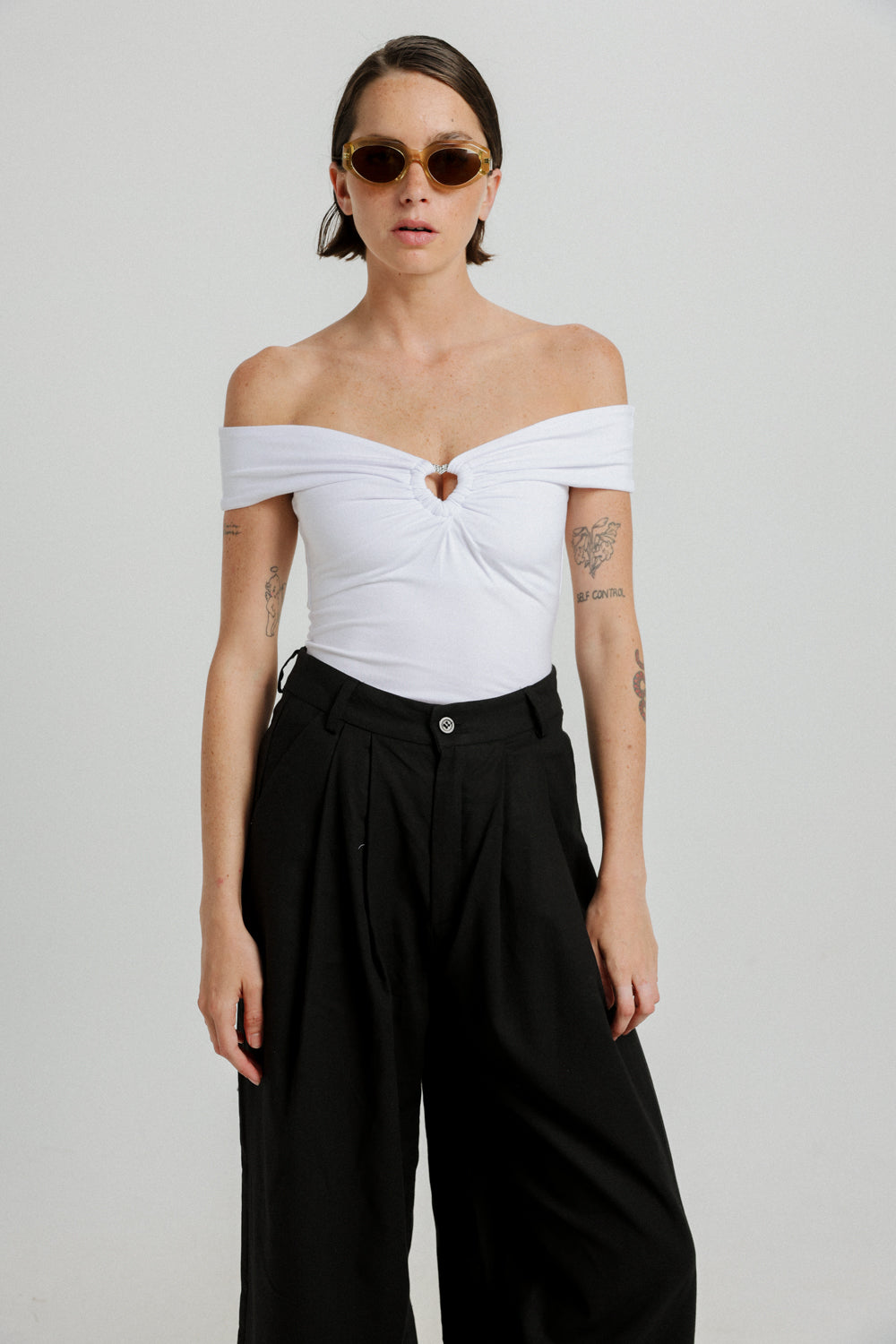 Noble White Off Shoulder Top