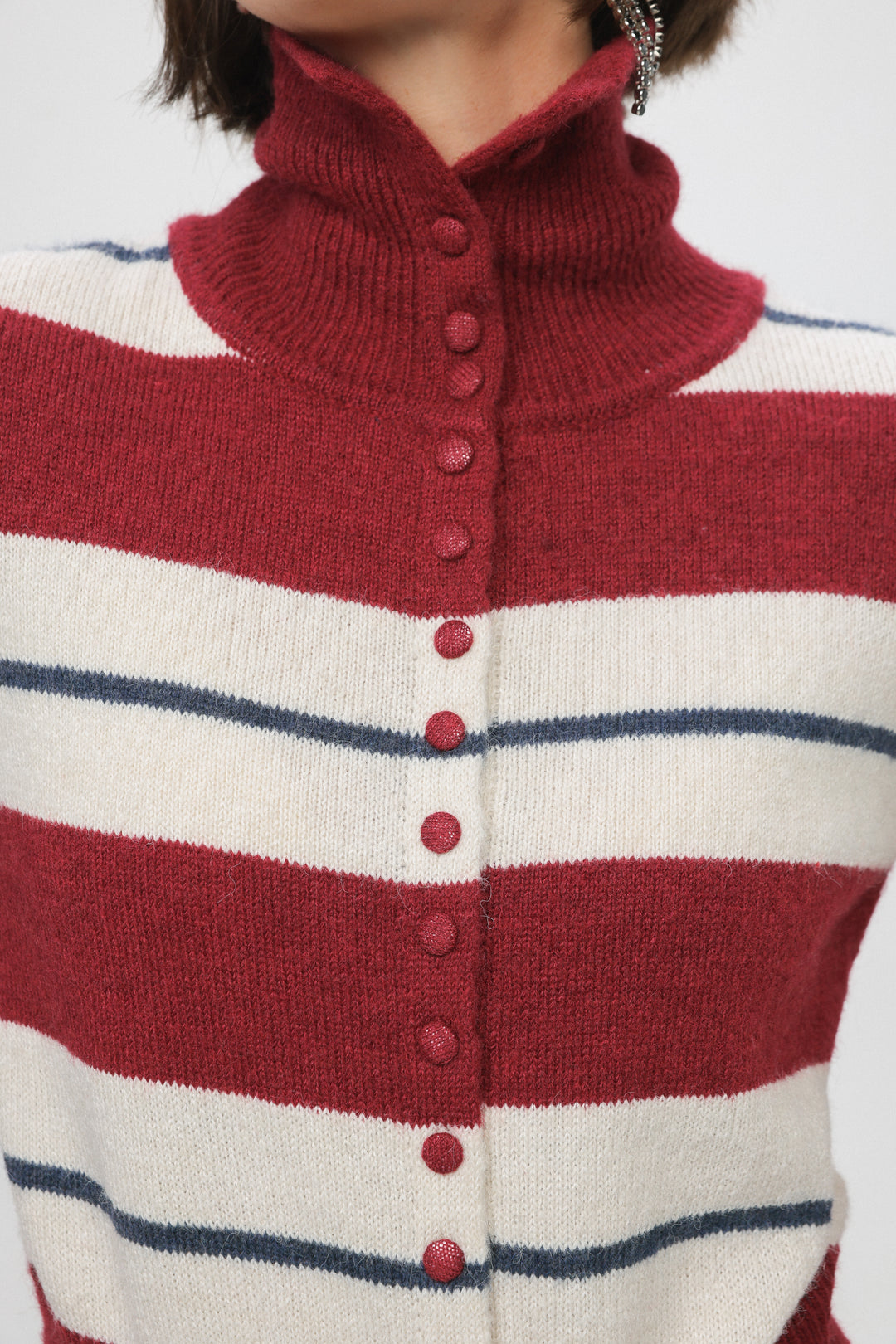 Secret Wine Striped Sweater