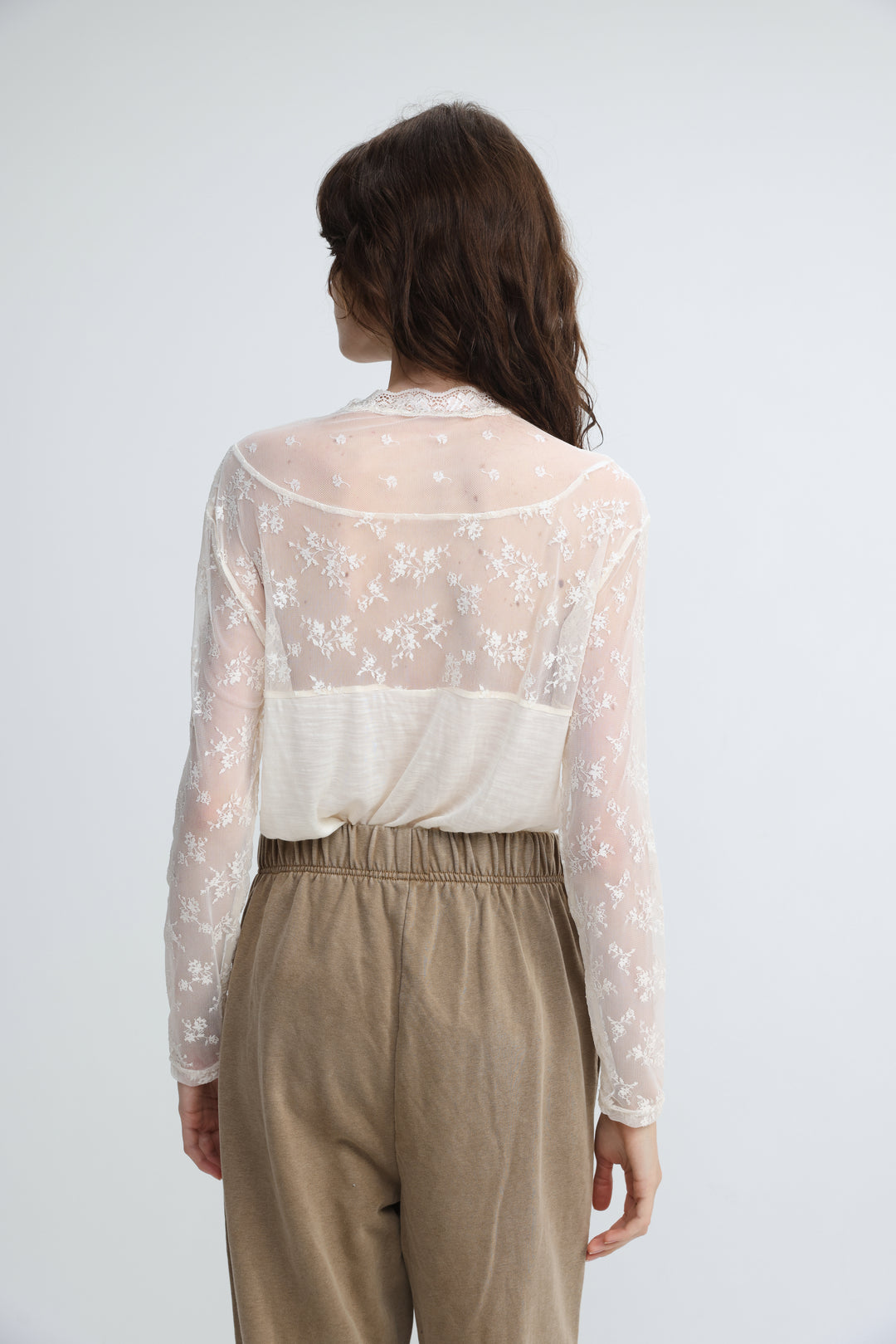 Victory Cream Lace Shirt