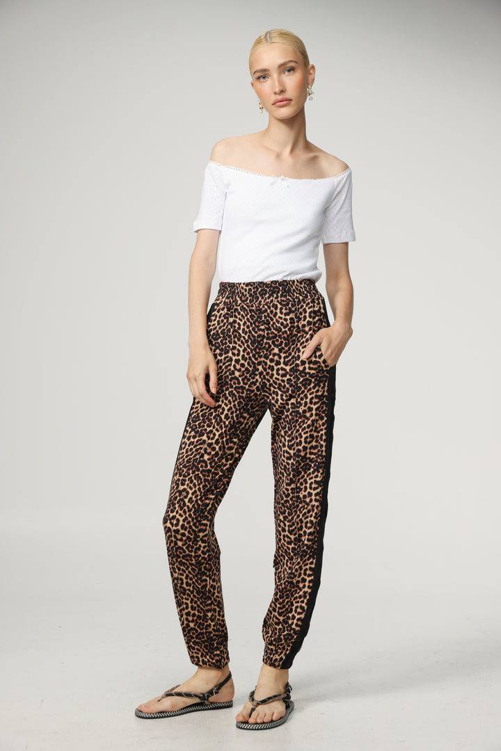 Best Leopard/Black Mesh Joggers