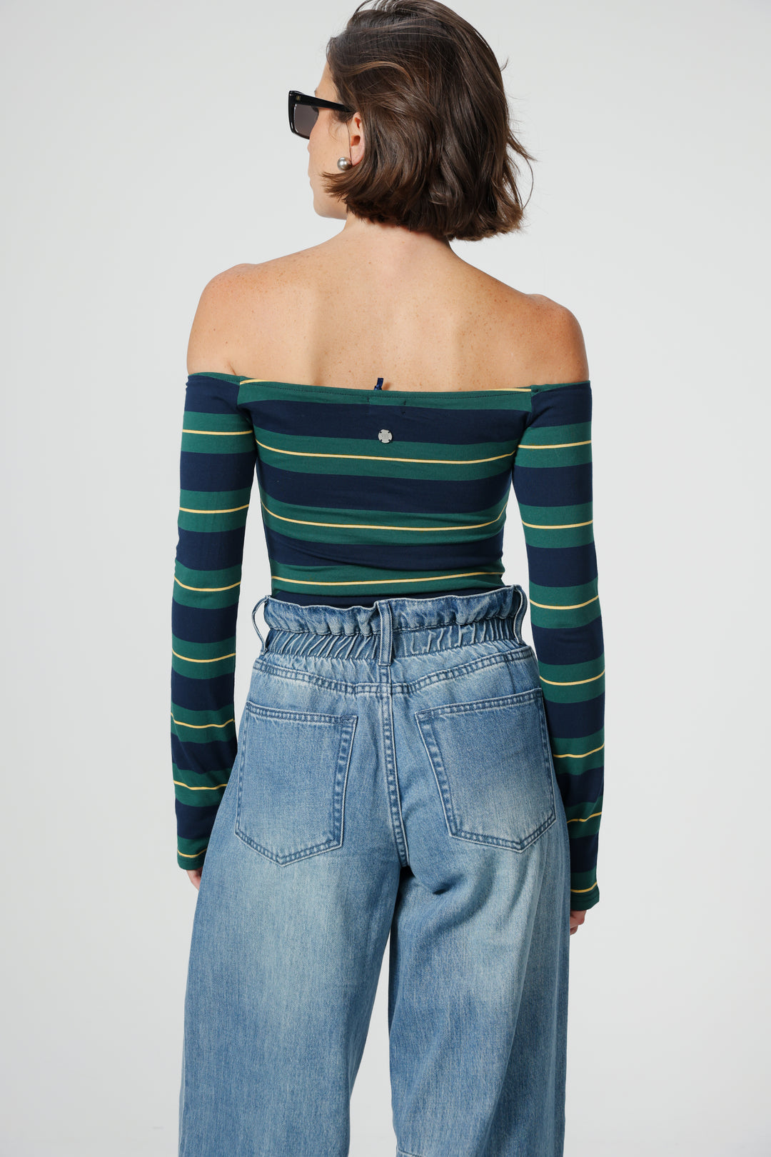 Park Green Stripes Bodysuit