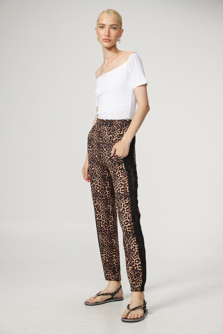 Best Leopard/Black Mesh Joggers