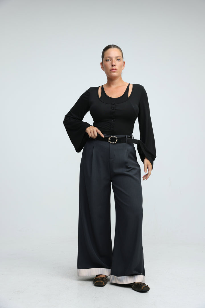 Duplicate Black Bodysuit