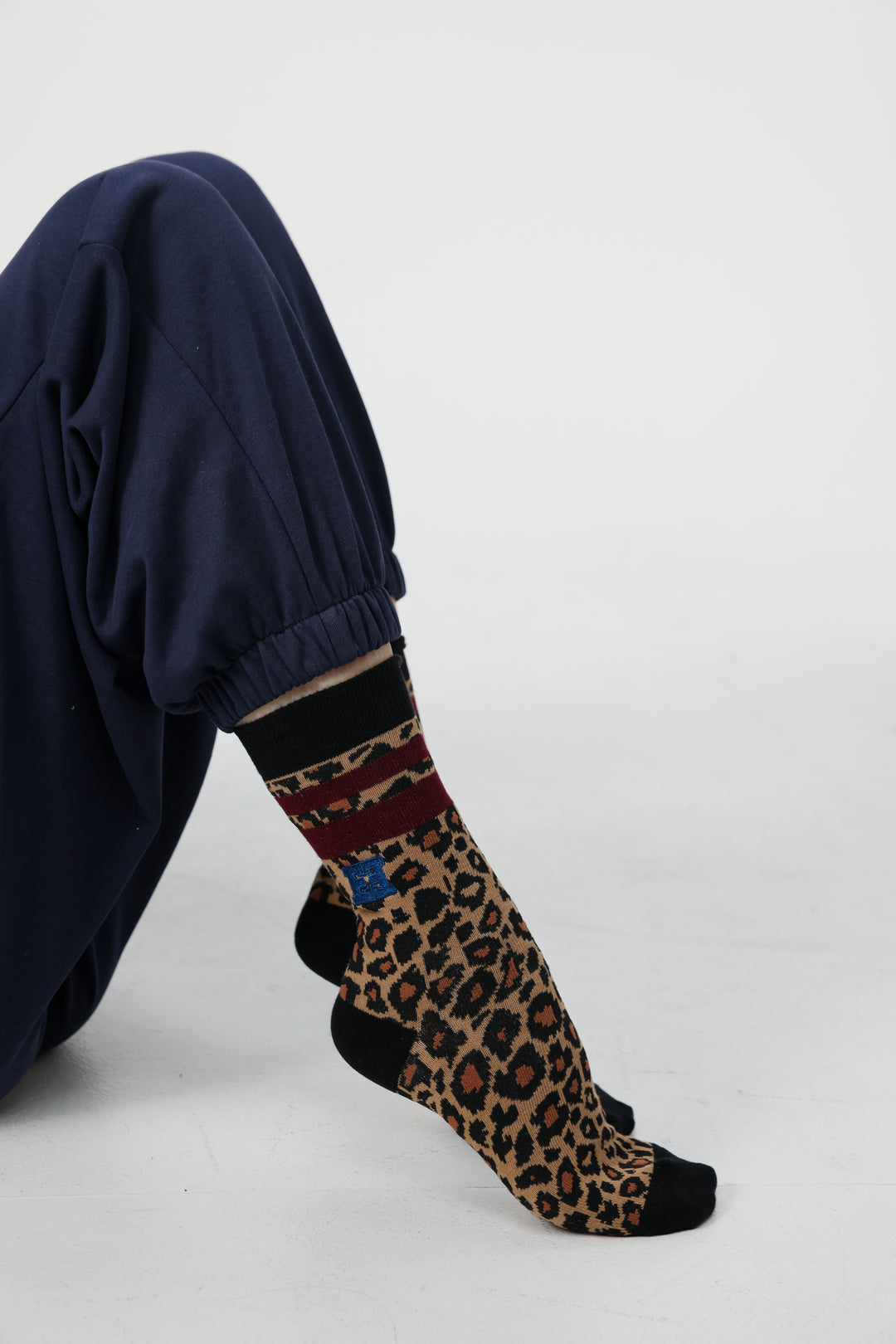 EE Leopard/Wine Socks