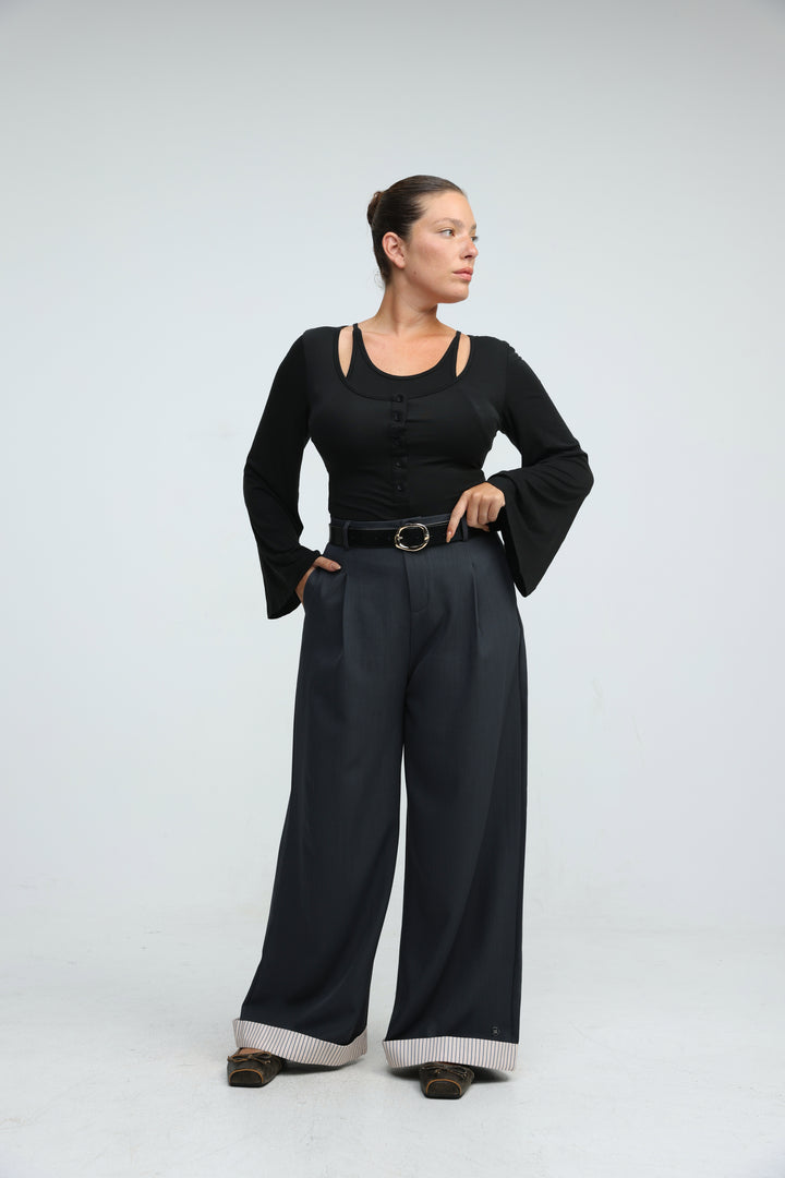 Duplicate Black Bodysuit