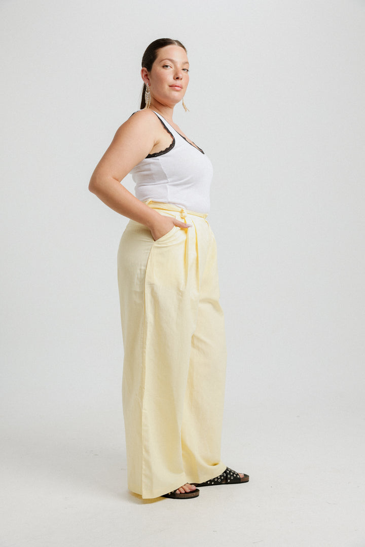 Linen Yellow Bottoms