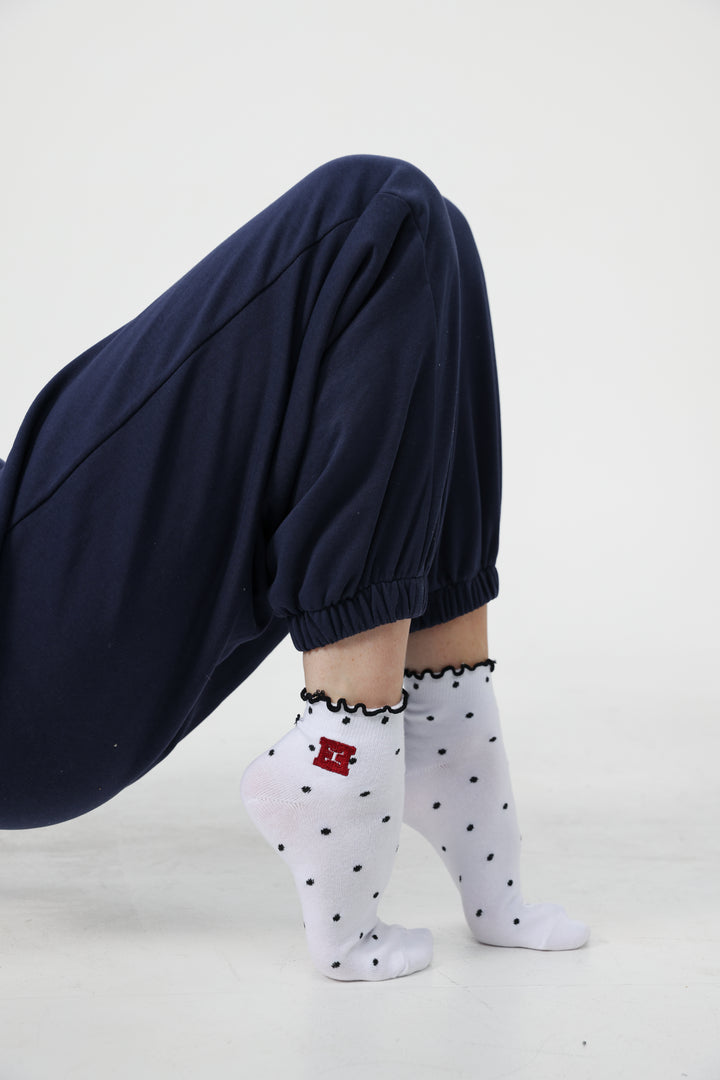 EE White Ankle Socks