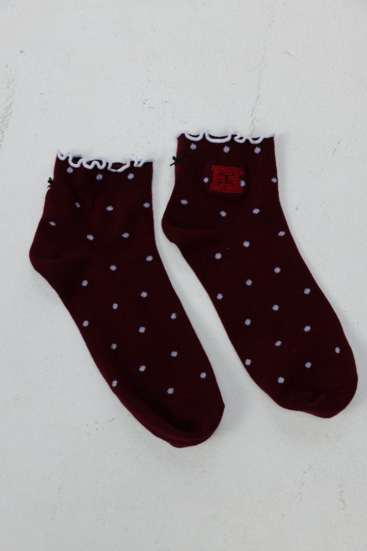 EE Wine Ankle Socks