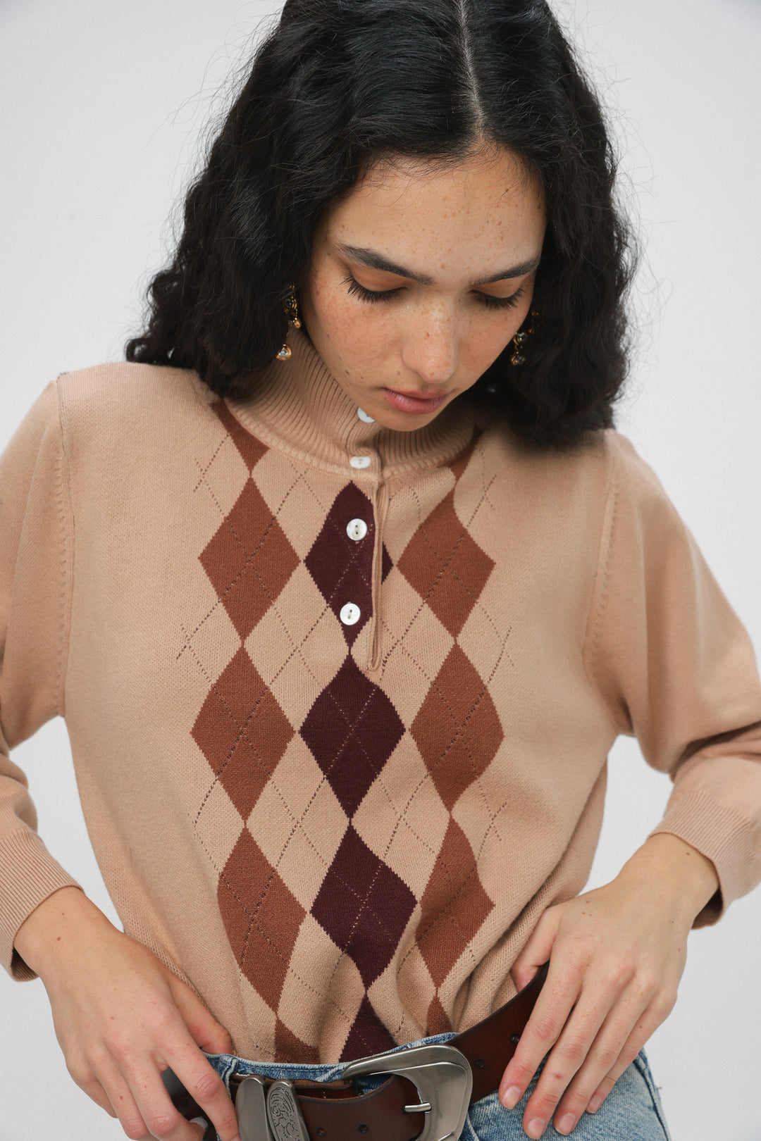 Slide Camel Sweater