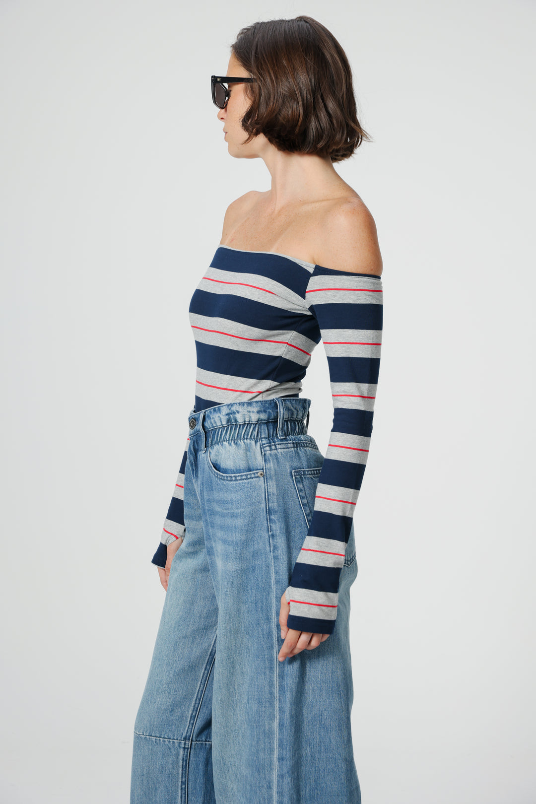 Park Grey Stripes Bodysuit