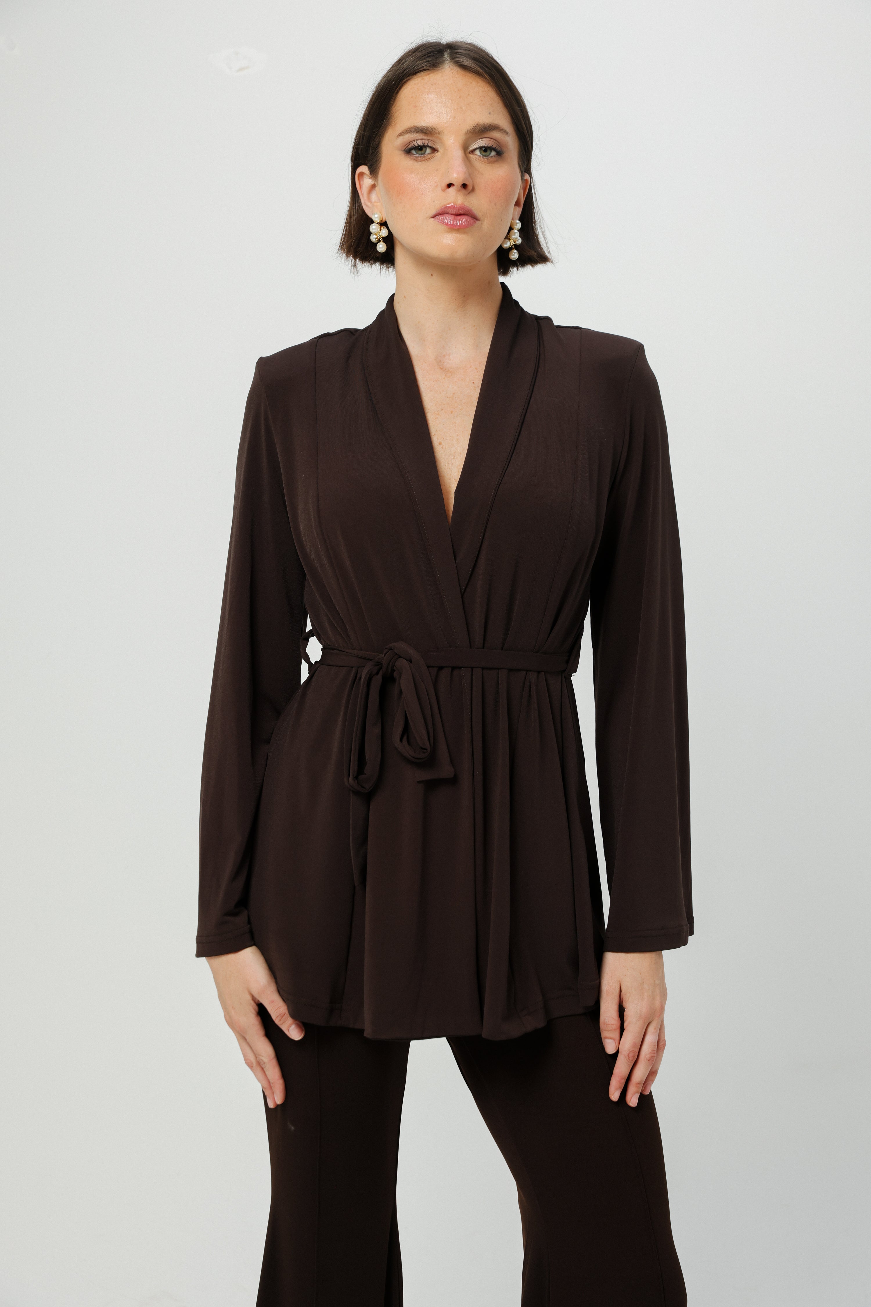 Fireworks Brown Wrap Shirt – SEESTARZ