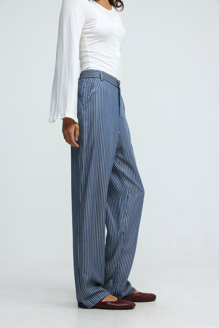 Letter Blue Stripes Bottoms