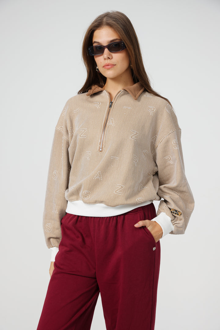 Nostalgia Camel Stripes Polo