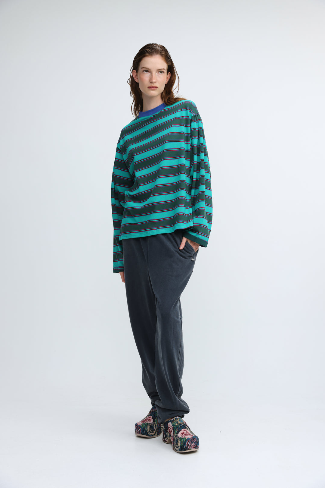Ace Green Striped Shirt