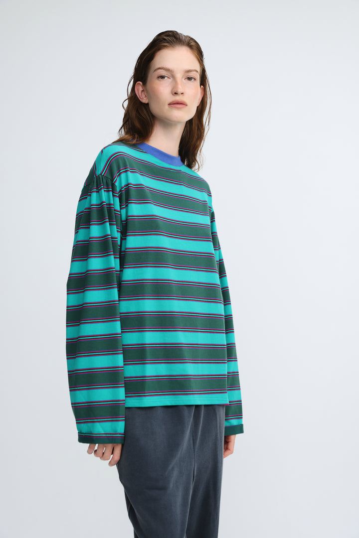 Ace Green Striped Shirt