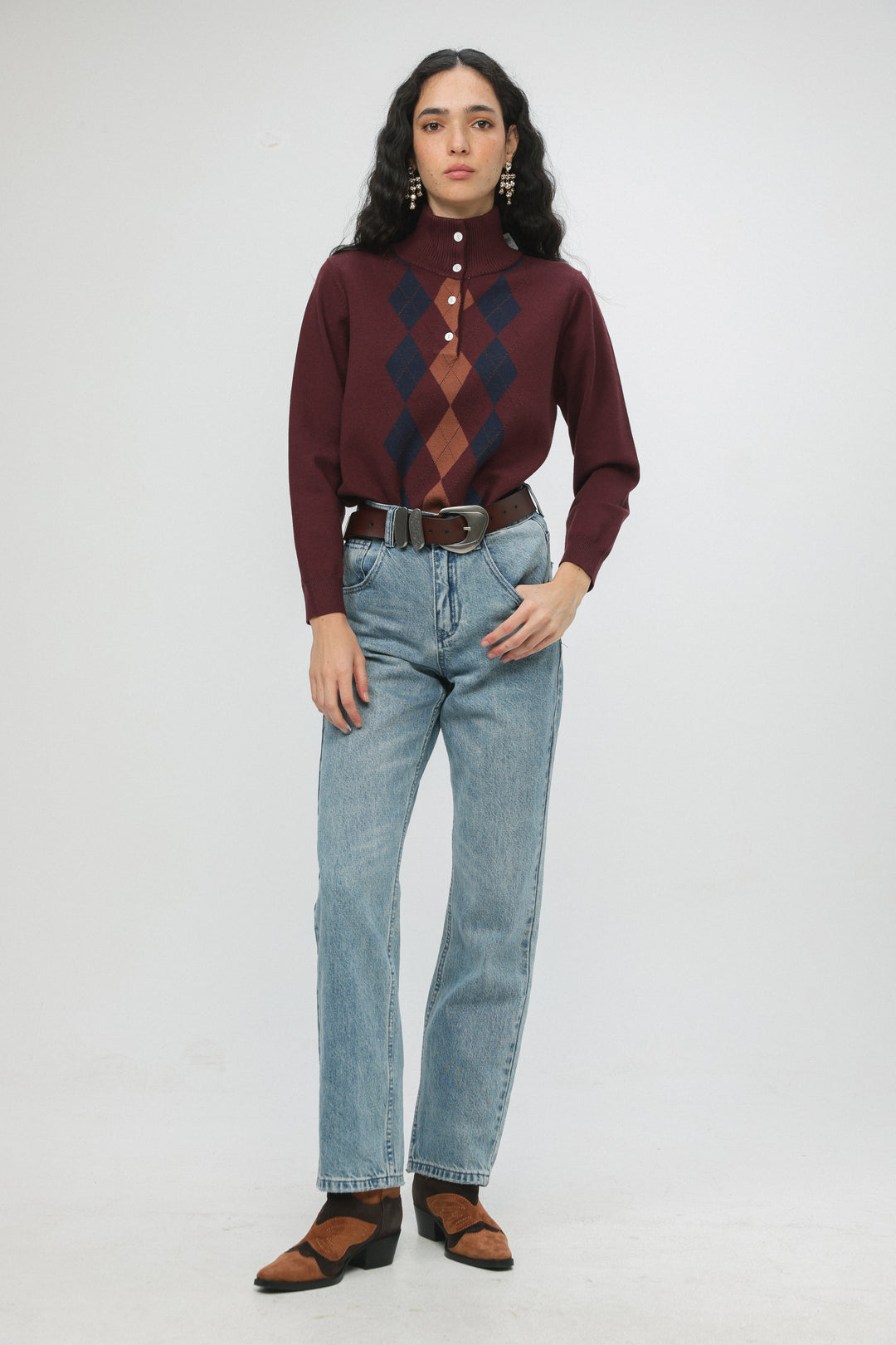 Slide Wine Sweater