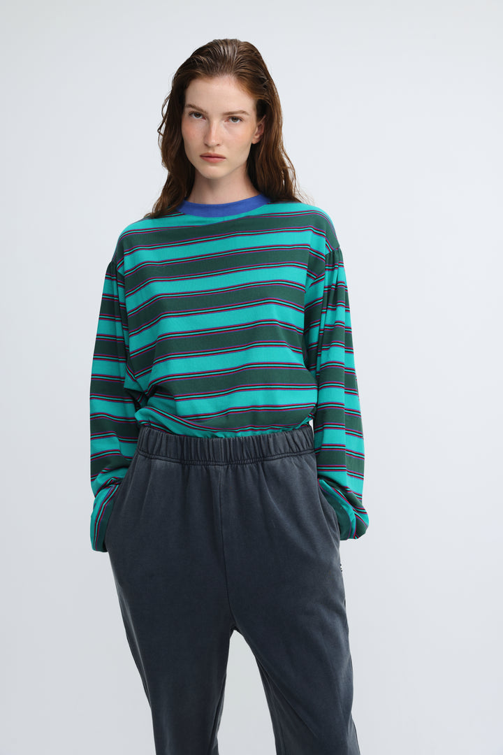 Ace Green Striped Shirt
