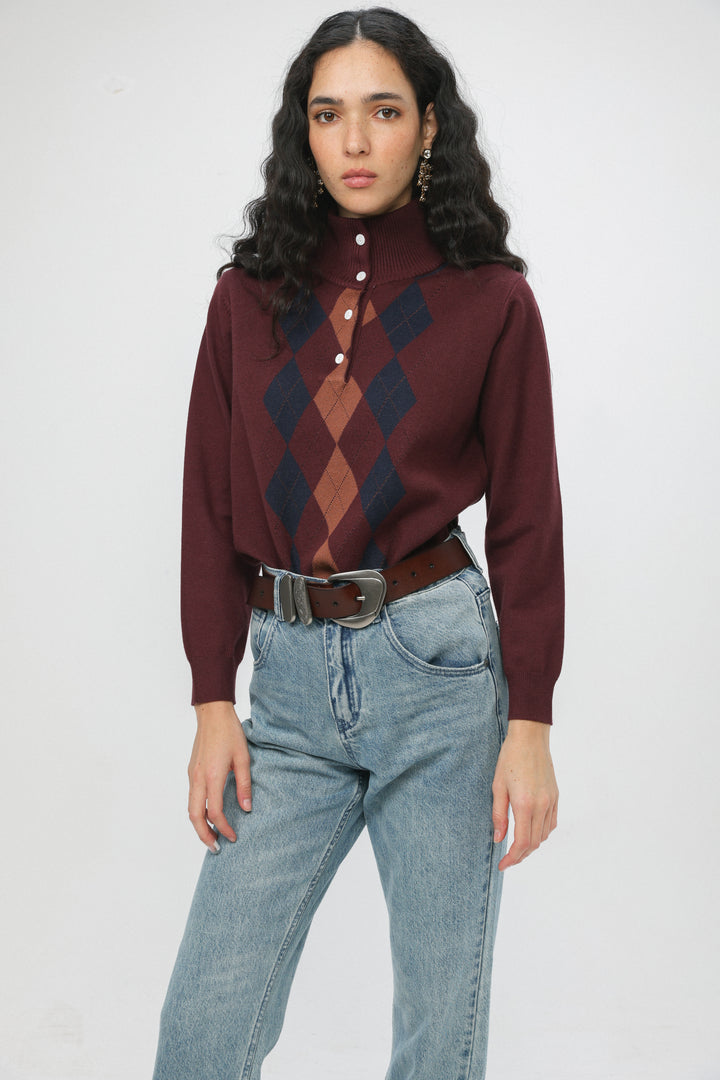 Slide Wine Sweater