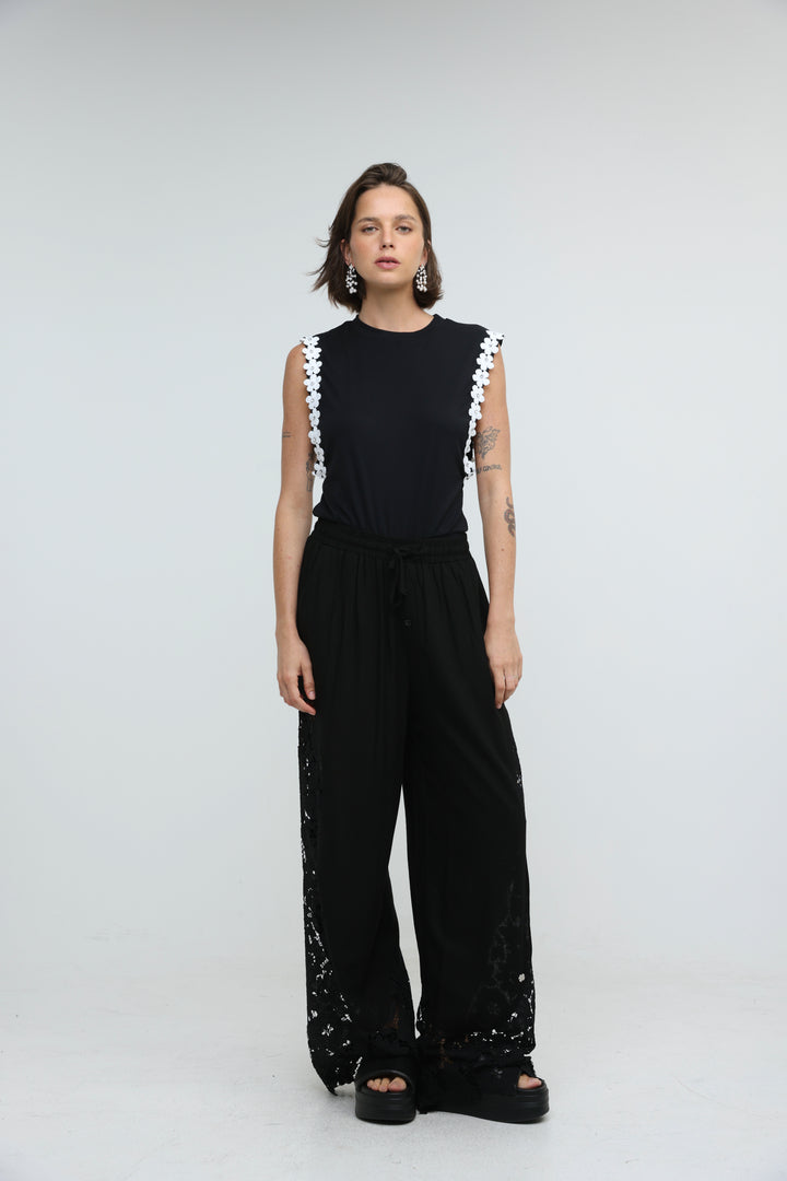 Wisteria Black Bodysuit