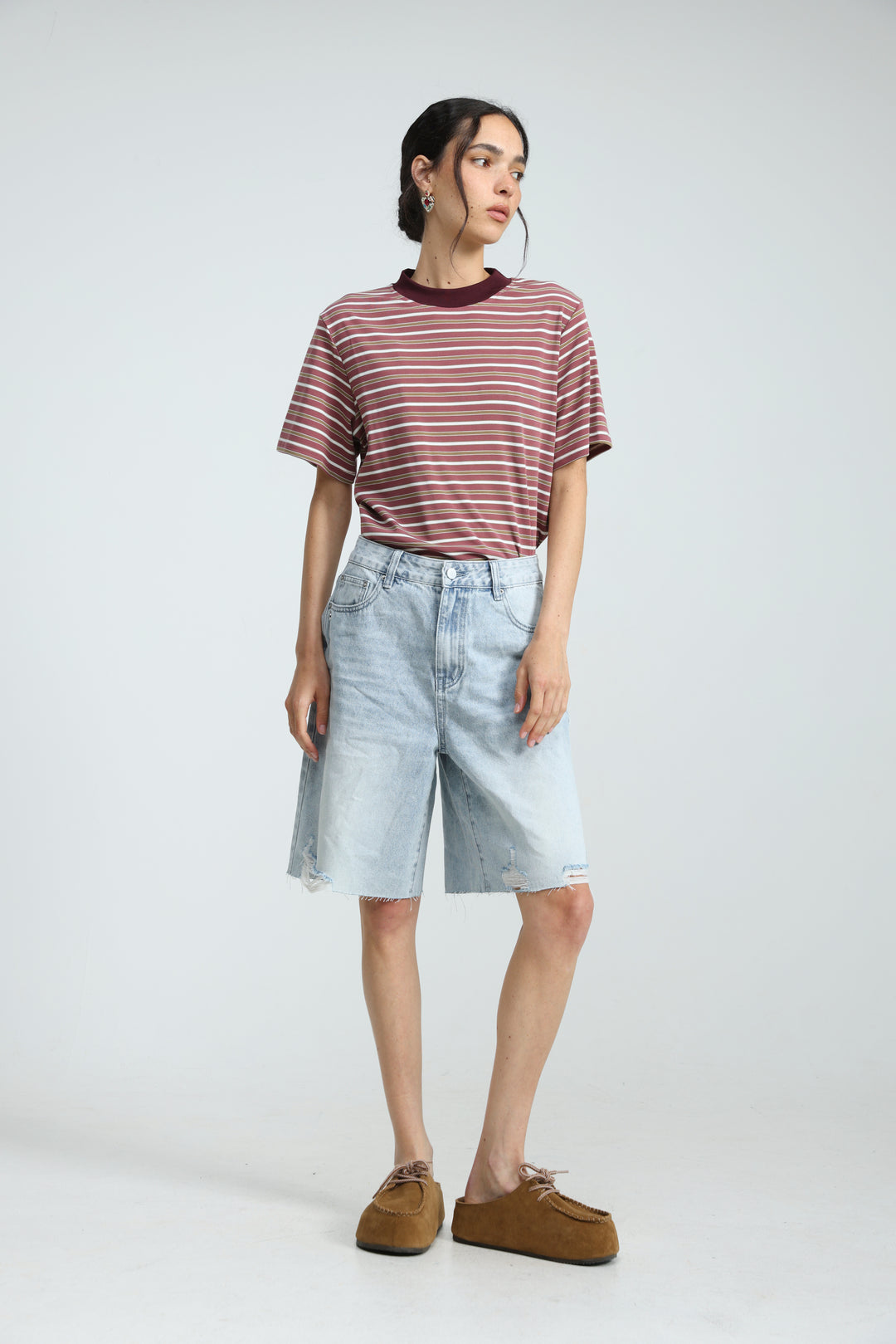 Rebasically Striped Pink T-Shirt