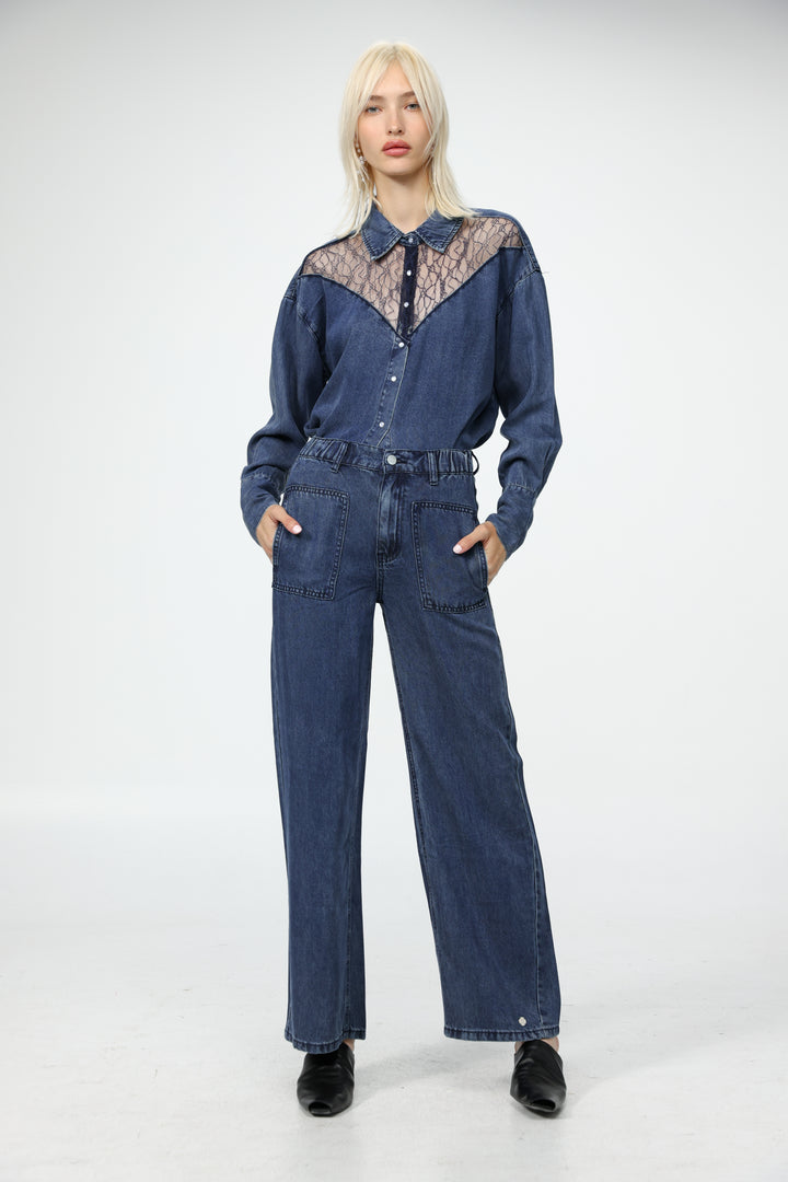 Reorganized Dark Blue Soft Denim