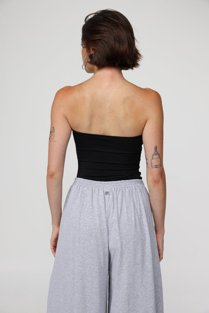 Realized Black Strapless Top
