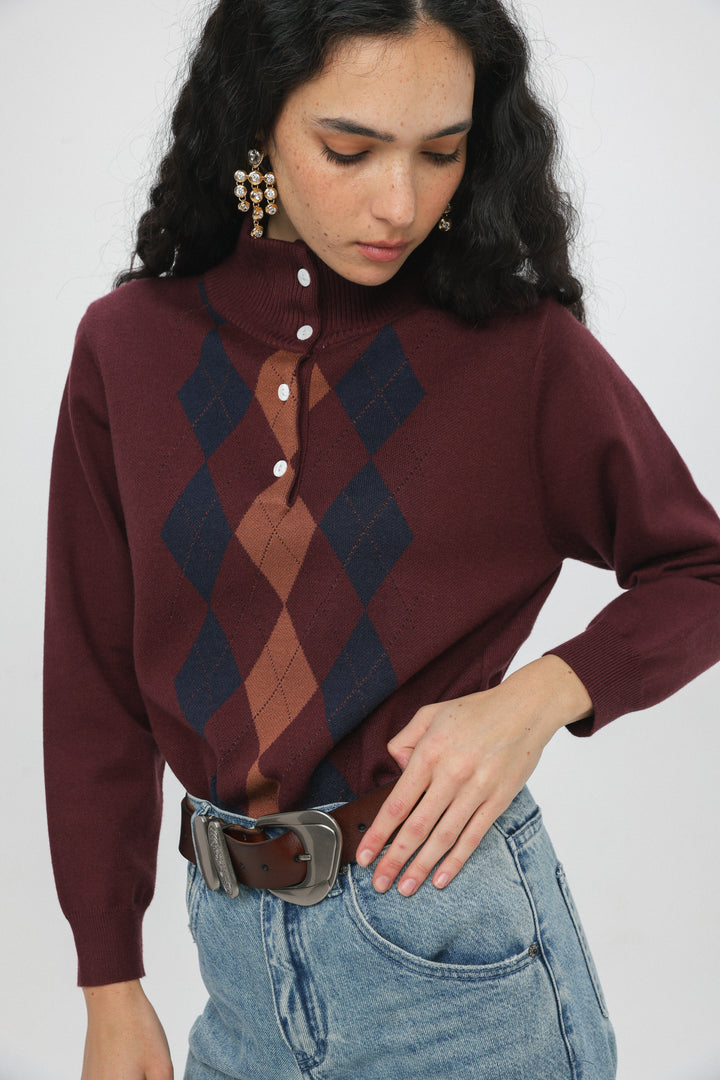 Slide Wine Sweater