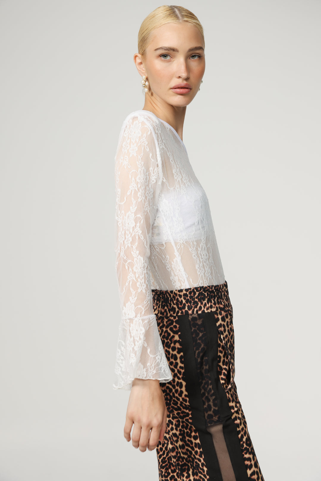 Lake White One Shoulder Bodysuit