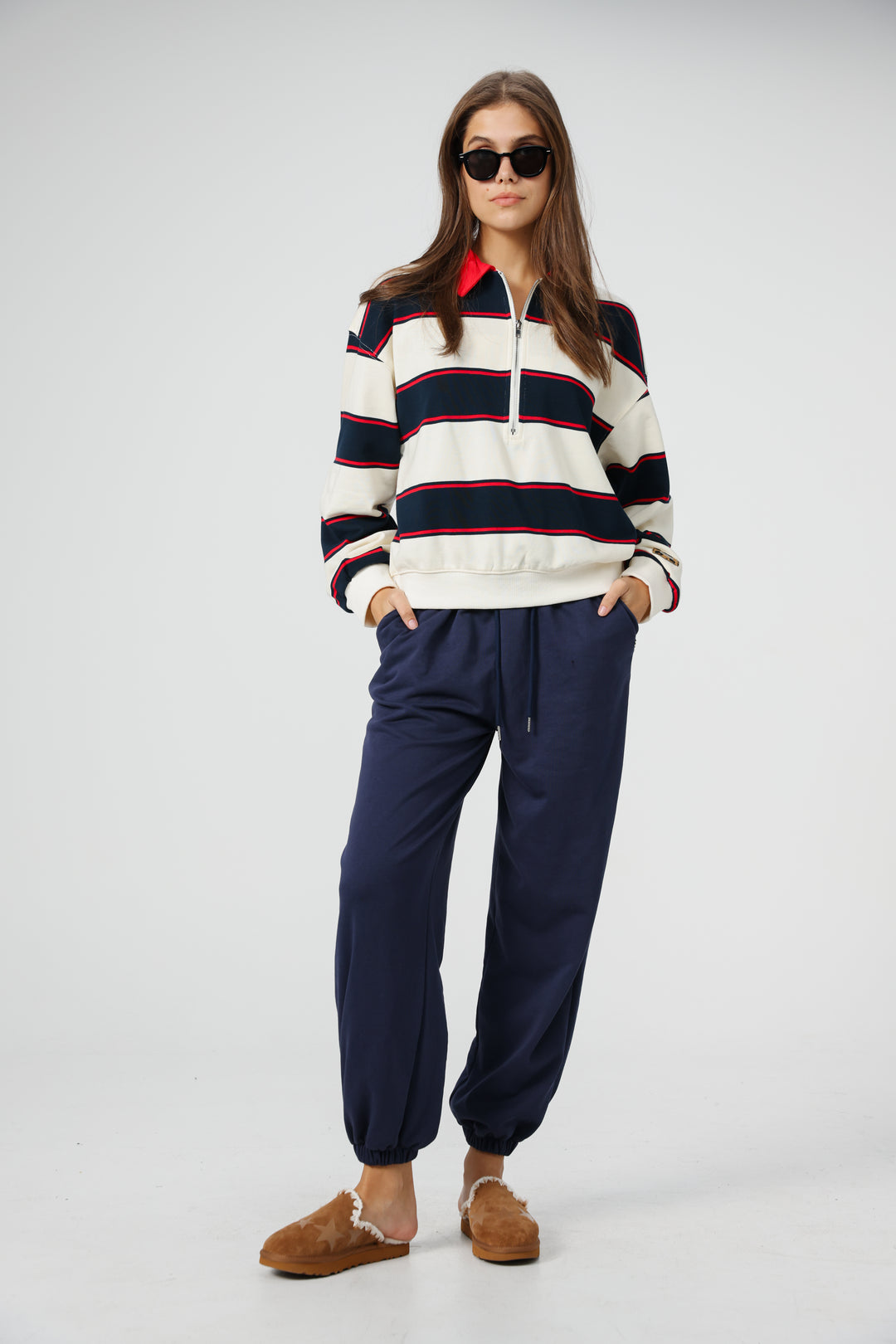 Nostalgia Cream Stripes Polo