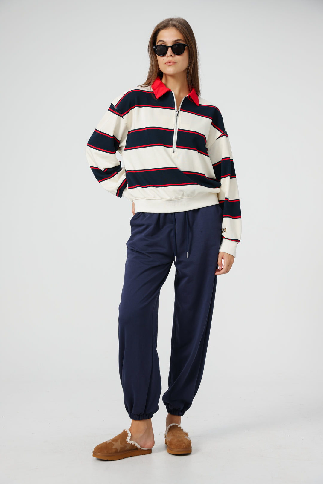 Nostalgia Cream Stripes Polo