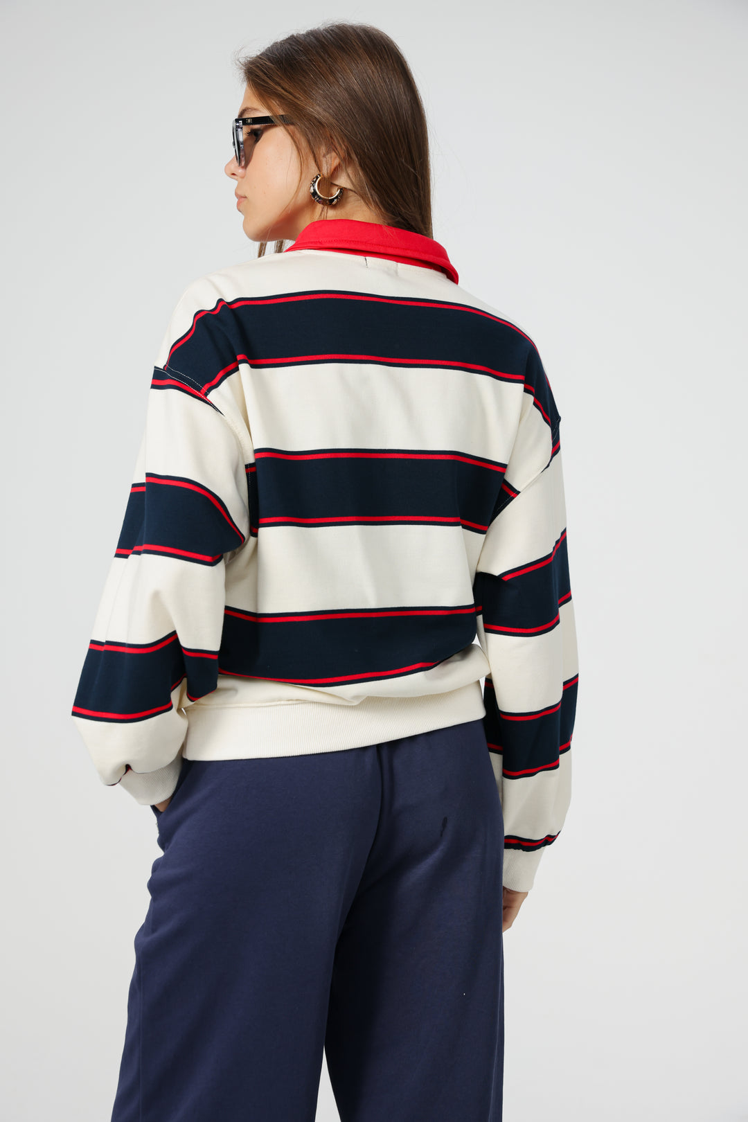 Nostalgia Cream Stripes Polo