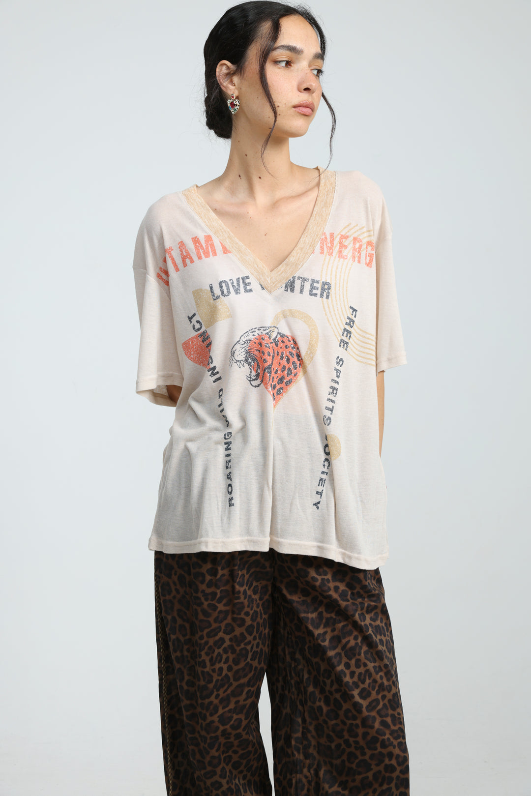 Jungle Beige V T-Shirt