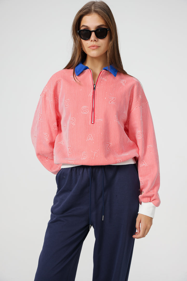 Nostalgia Red Stripes Polo