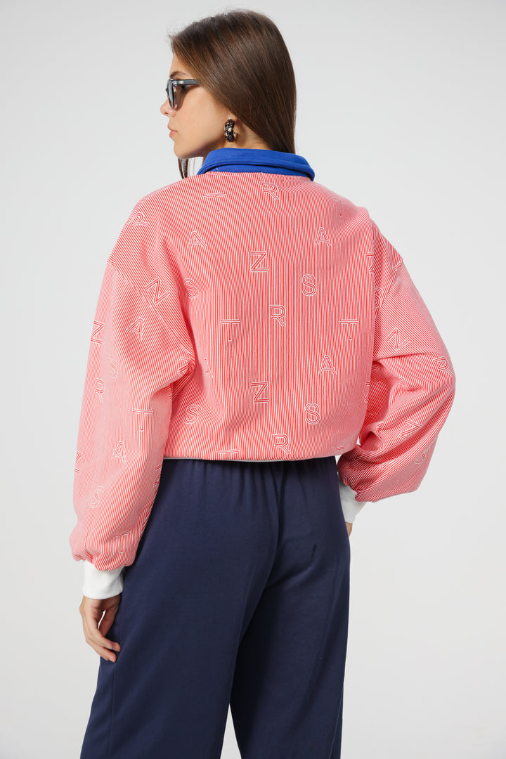 Nostalgia Red Stripes Polo