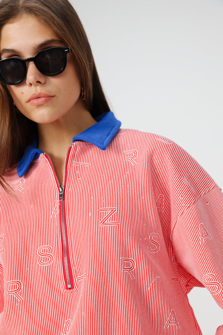 Nostalgia Red Stripes Polo