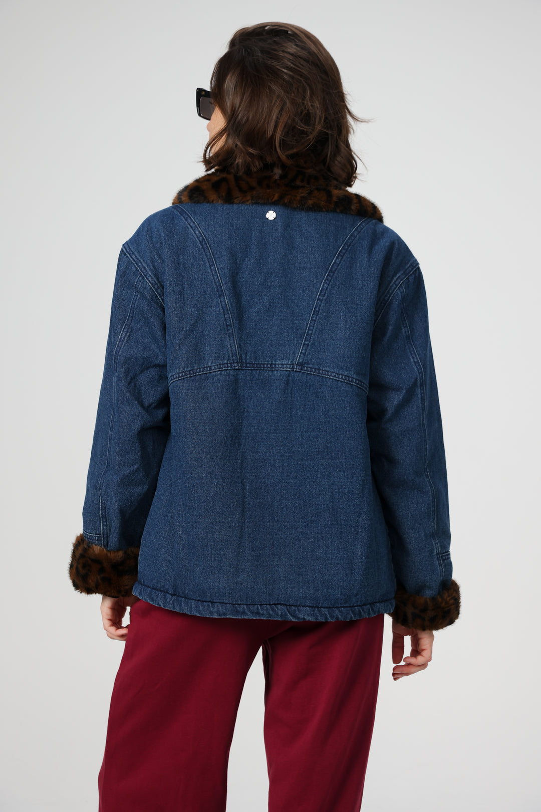 ג'קט ג'ינס כחול גב Seagull Blue Denim Jacket