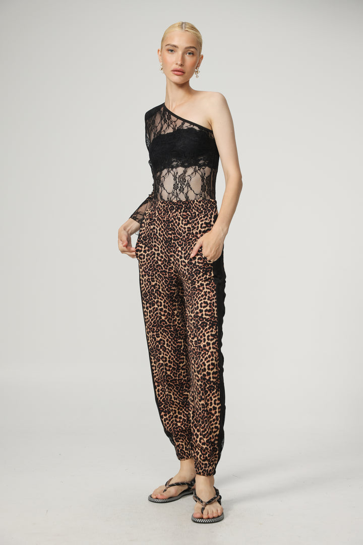 Lake Black One Shoulder Bodysuit