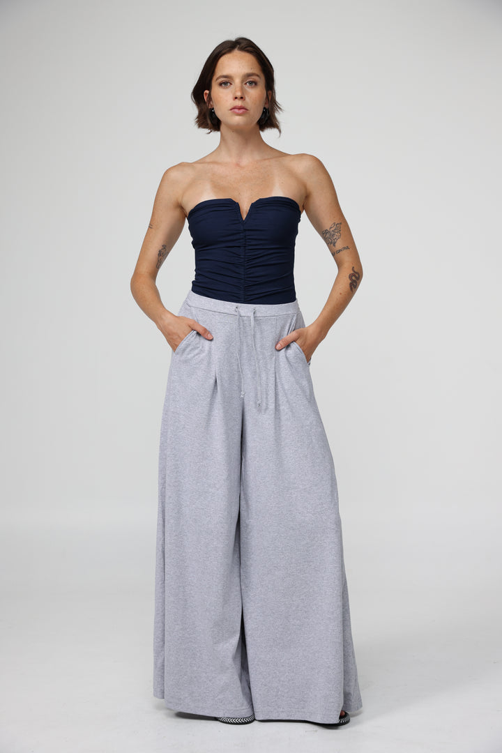 Realized Navy Strapless Top