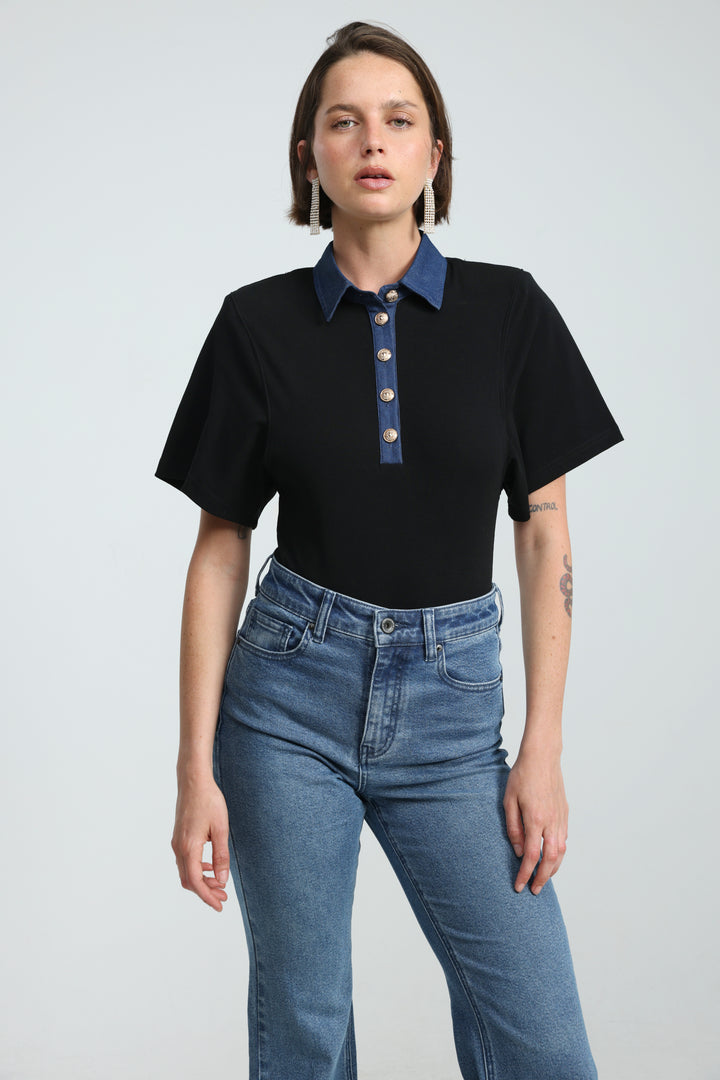 Kingscross Black Bodysuit