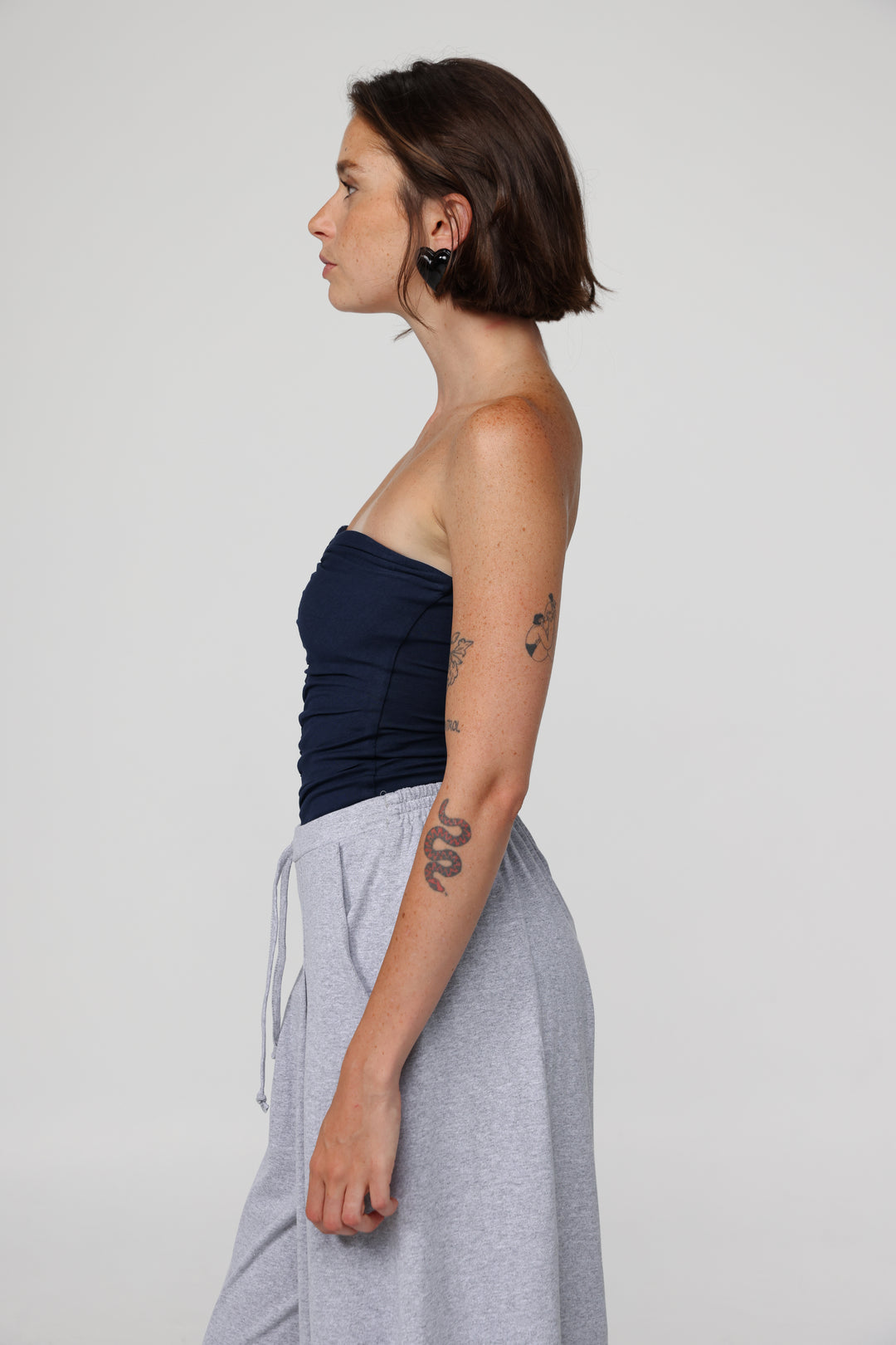 Realized Navy Strapless Top