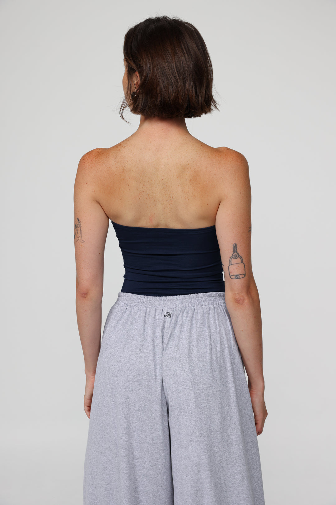 Realized Navy Strapless Top